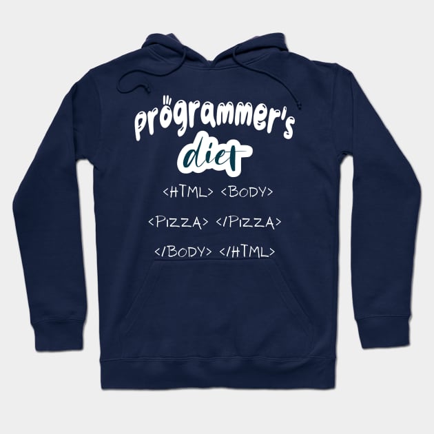 Programmer diet Hoodie by Sam's Essentials Hub